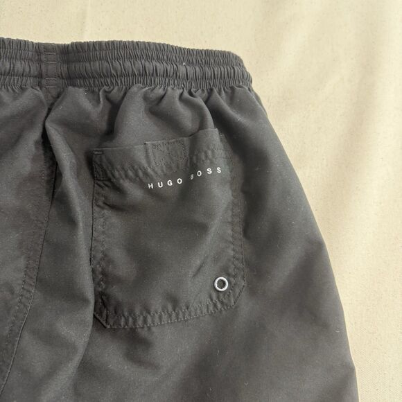 Men's HUGO BOSS Black ORCA Swim Trunks Swimsuit LOGO Small - Picture 9 of 10